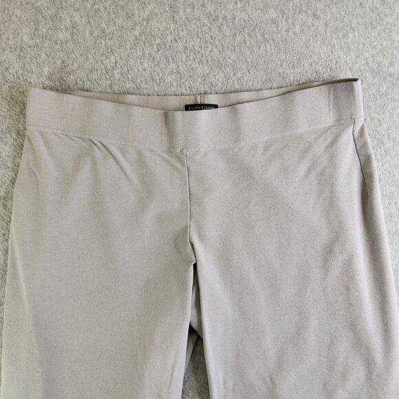 Eileen Fisher Pants Womens XL Gray Stretch Crepe Straight Career Office Work - Picture 2 of 15